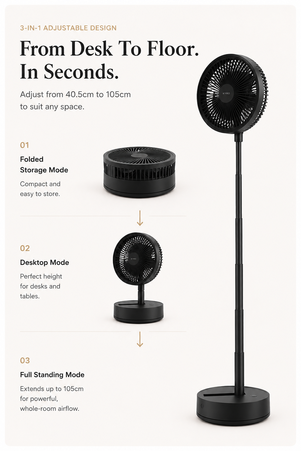 Kyro Foldable Fan